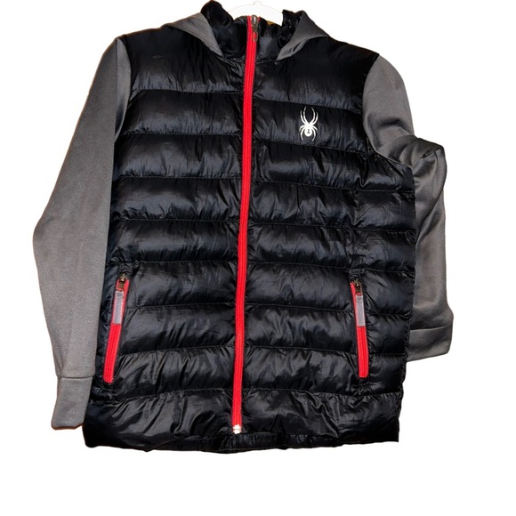 SPYDER MT. ELBERT SYNTHETIC DOWN PUFF JACKET YOUTH BOYS SIZE LARGE 14/16 - Picture 1 of 5